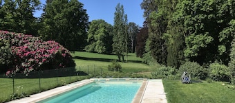the house from the garden