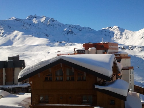 Appart de charme sur Val thorens pour 4 personnes vue splendide avec balcon Sud