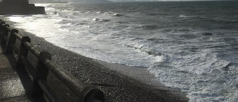 Vlak bij het strand