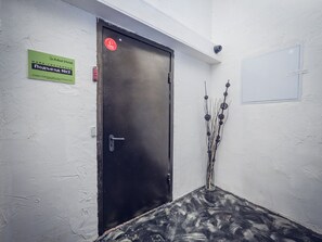 Majoituspaikan sisäänkäynti