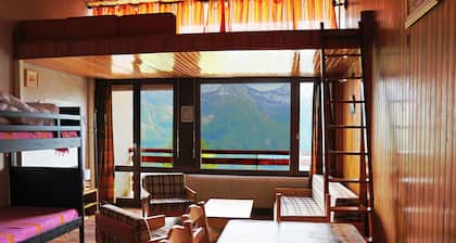 Studio auf 1850 m Höhe, herrliche Aussicht, sehr komfortabel, Holzeinrichtung
