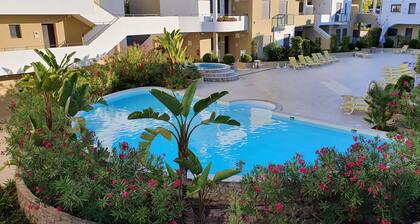 AlburVillage 1G, Standing Luxe Neuf, 2chambres, Rdc, Piscine, Solarium, FreeWifi