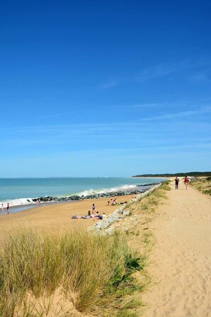 Beach nearby, sun-loungers