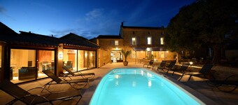 VINEYARDS AND OLIVE TREES BETWEEN ON THE WINE ROUTE
