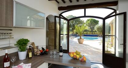 VINEYARDS AND OLIVE TREES BETWEEN ON THE WINE ROUTE