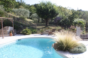 Pool - Charming cottage. Nice view of Nyons (Nyons)