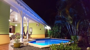 Terrace/patio - Villa with pool and air conditioning close to beaches (STE LUCE)