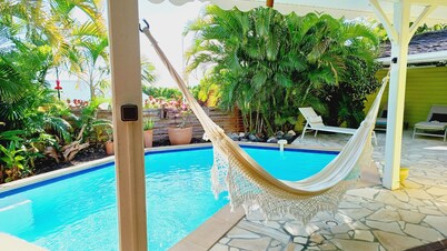 Villa with pool and air conditioning close to beaches