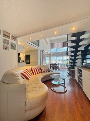 Smart TV, DVD player, books, video library