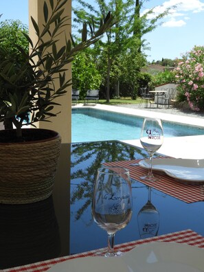 A heated pool