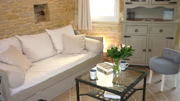 TV, lettore DVD, libri, videoteca