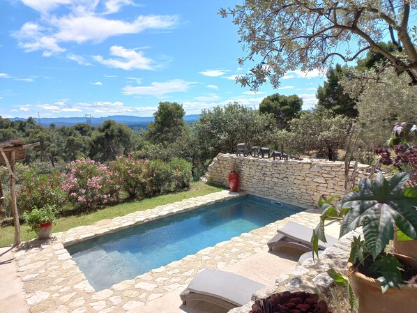 Outdoor pool - Charming 2-person gite with pool between Luberon and Alpilles (Cavaillon)
