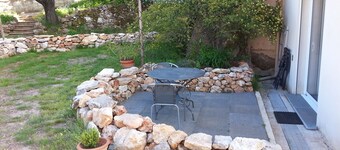 In Verdon Natural Park on the edge of the low Verdon Gorge, Lake Esparon