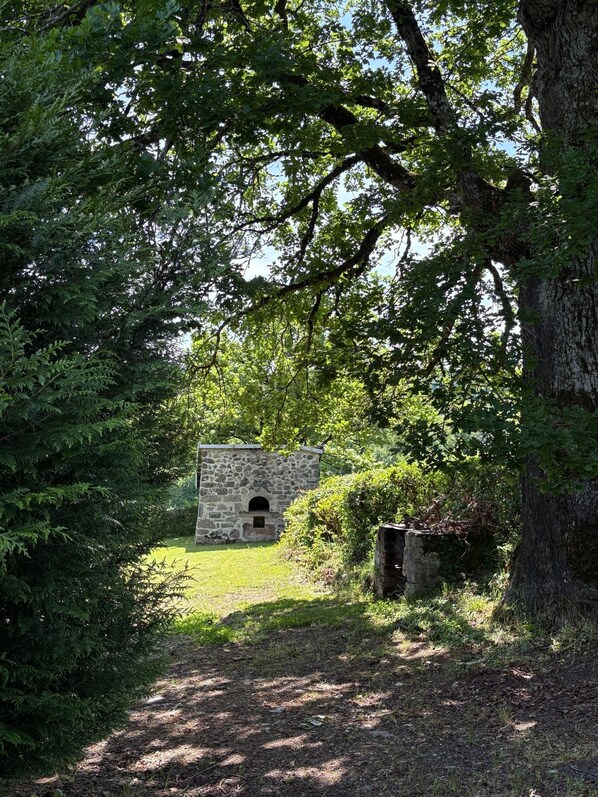 Property grounds - Old house, private swimming pool, superb view, calm and nature (Champagnac)