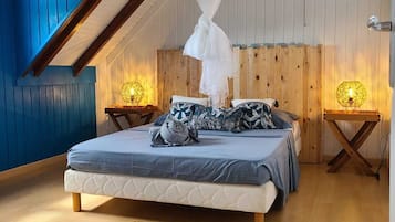 4 chambres, coffres-forts dans les chambres, bureau