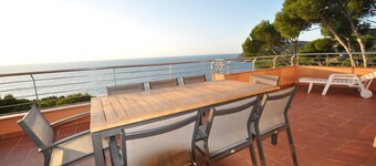 スイミングプール付きの海のプール/ペントハウスとデュプレックスシュールメール-WIFI