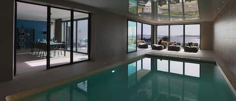Piscine couverte, piscine chauffée