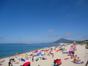 Beach nearby, sun-loungers