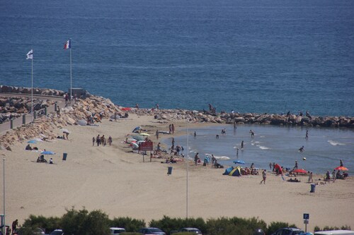 Canet - 2 room apartment + cabin, terraces + panoramic balcony with sea view