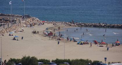 Canet - 2 room apartment + cabin, terraces + panoramic balcony with sea view