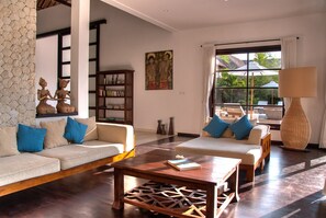 TV connectée, lecteur de DVD, livres, vidéothèque