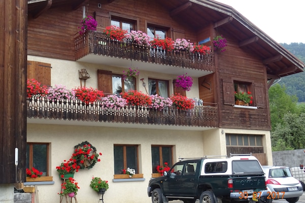 Bienvenue à Cordon au balcon du Mont-Blanc
appartement de location 5,6,pers