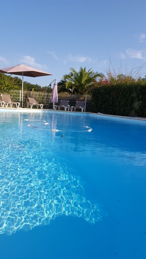 Outdoor pool, a heated pool - 4* AIR-CONDITIONED VILLA WITH SECURE HEATED POOL NEAR HOSSEGOR CAPBRETON (Saint-Vincent-De-Tyrosse)