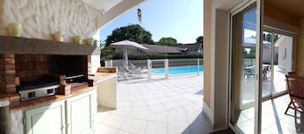 Huvila lämmitetty uima-allas 4 * LÄHELLÄ HOSSEGOR Capbreton