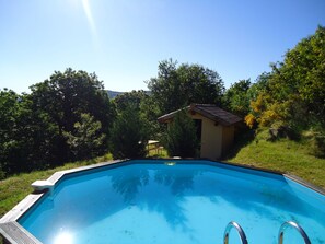 Pool - Villa with private pool, great views (Saint-Julien-Du-Gua)