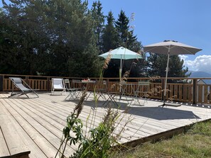Terrace/patio - Chalet in Font-Romeu, 1800m altitude, breathtaking views, comfortable for 6 personalize (Font-Romeu-Odeillo-Via)