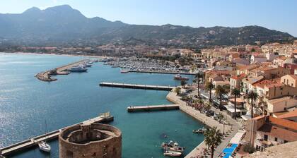 CALVI, T2, Sea view, Wifi, beach and center 5 mn away, Air-conditioned, 4personnes