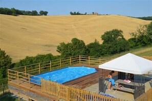 Pool - Charming house in an ancient reformed farm: calm, amid nature, swimming pool (Riguepeu)