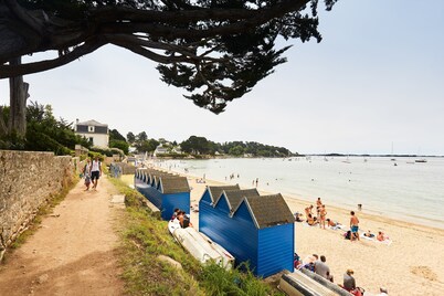  EL BONO. Longère 300m de los caminos costeros. Golfo de Morbihan. Jardín cerrado