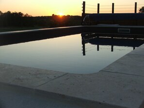 A heated pool