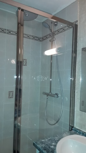 Shower, hair dryer