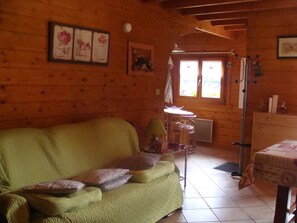 TV, fireplace, DVD player, books