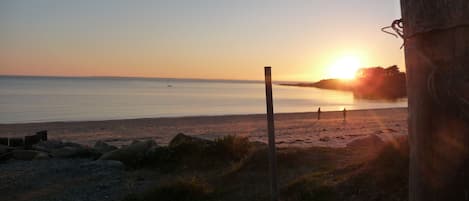 Vlak bij het strand