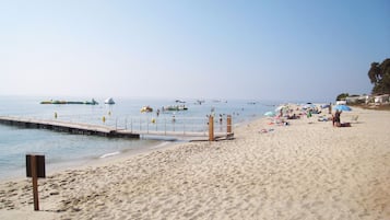 在海滩