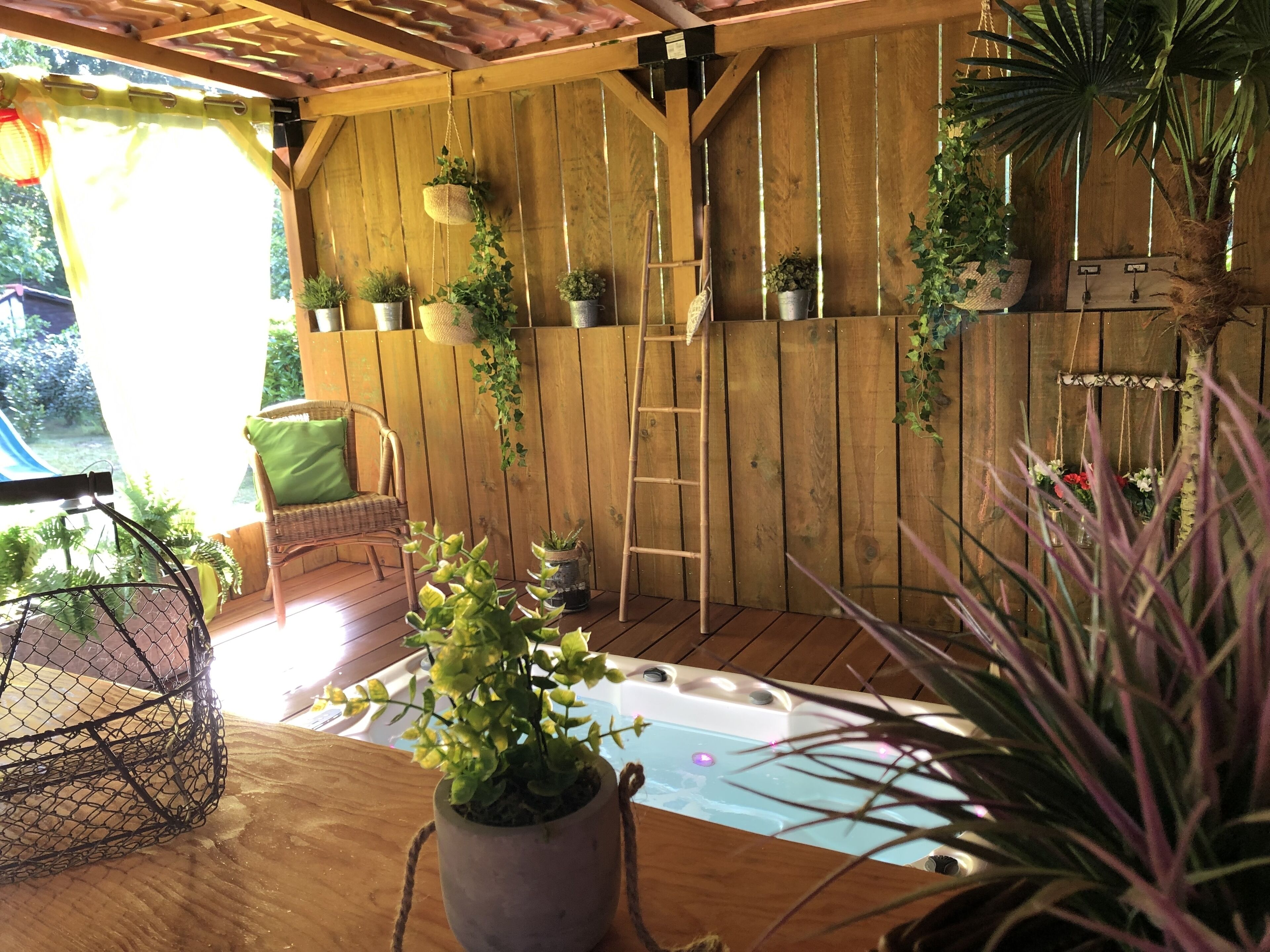 Piscine extérieure, piscine chauffée