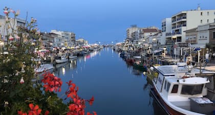 Apart. 75 m2 2 Schlafzimmer mit Blick auf das Meer und im Herzen von Palavas