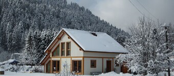 Hytte 'Le Maïdo', Gérardmer, 100 meter fra sjøen, 3 *, komfortabel, rolig med land