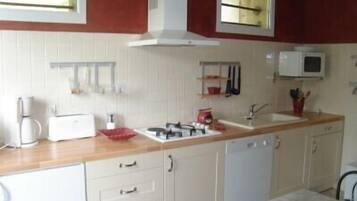 Fridge, coffee/tea maker, paper towels