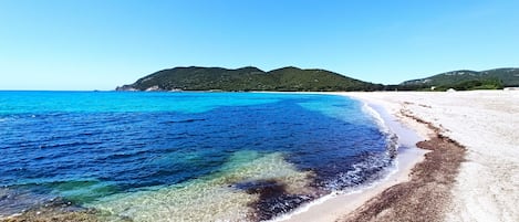 Plage à proximité, chaises longues