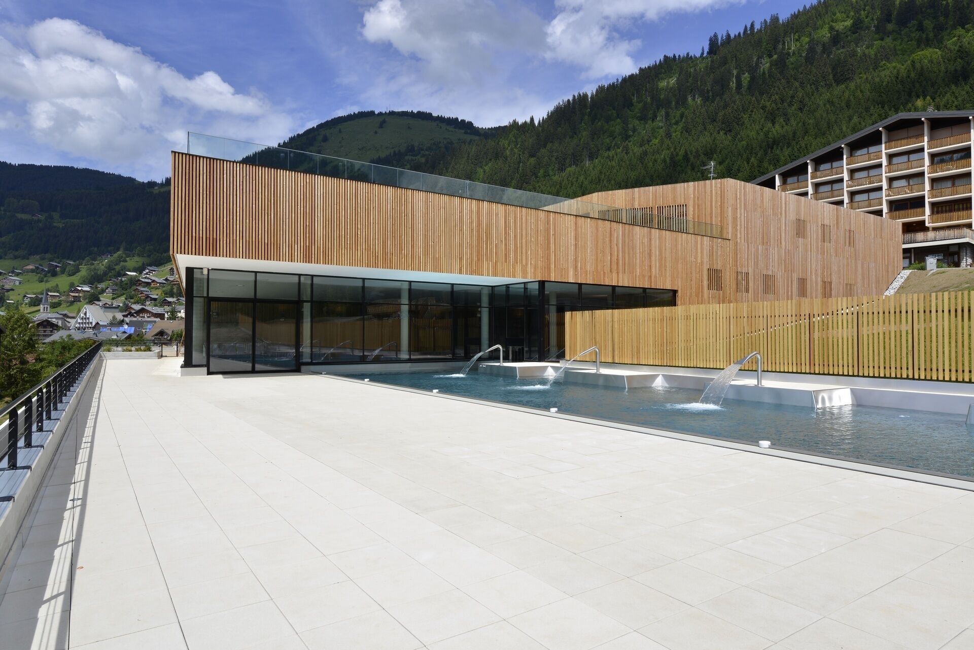 Centre aquatique : Forme d'O