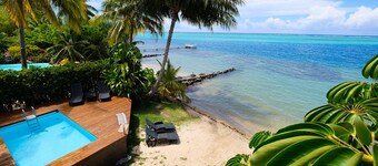 Villa Maharepa Beach by ENJOY VILLAS/3 bdrm with AC/2 bath/private pool + beach