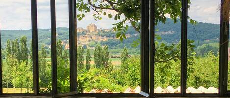 Blick von der Unterkunft