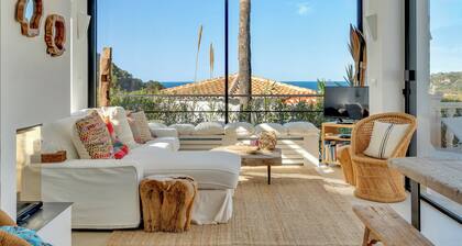 NEW!!! Villa "Le Verger Barraca", 4min walk to the beach, splendid sea view, swimming pool
