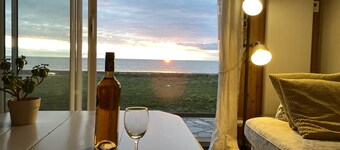 Villa sul lungomare di Hauteville sur mer. Costa occidentale del Cotentin