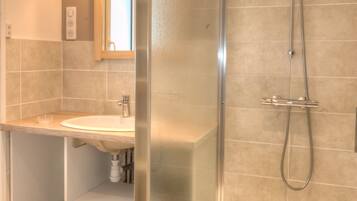 Shower, hair dryer