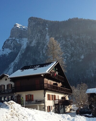SAMOENS-Bel Appartement-4 personnes ds un chalet savoyard traditionnel-Expo SUD